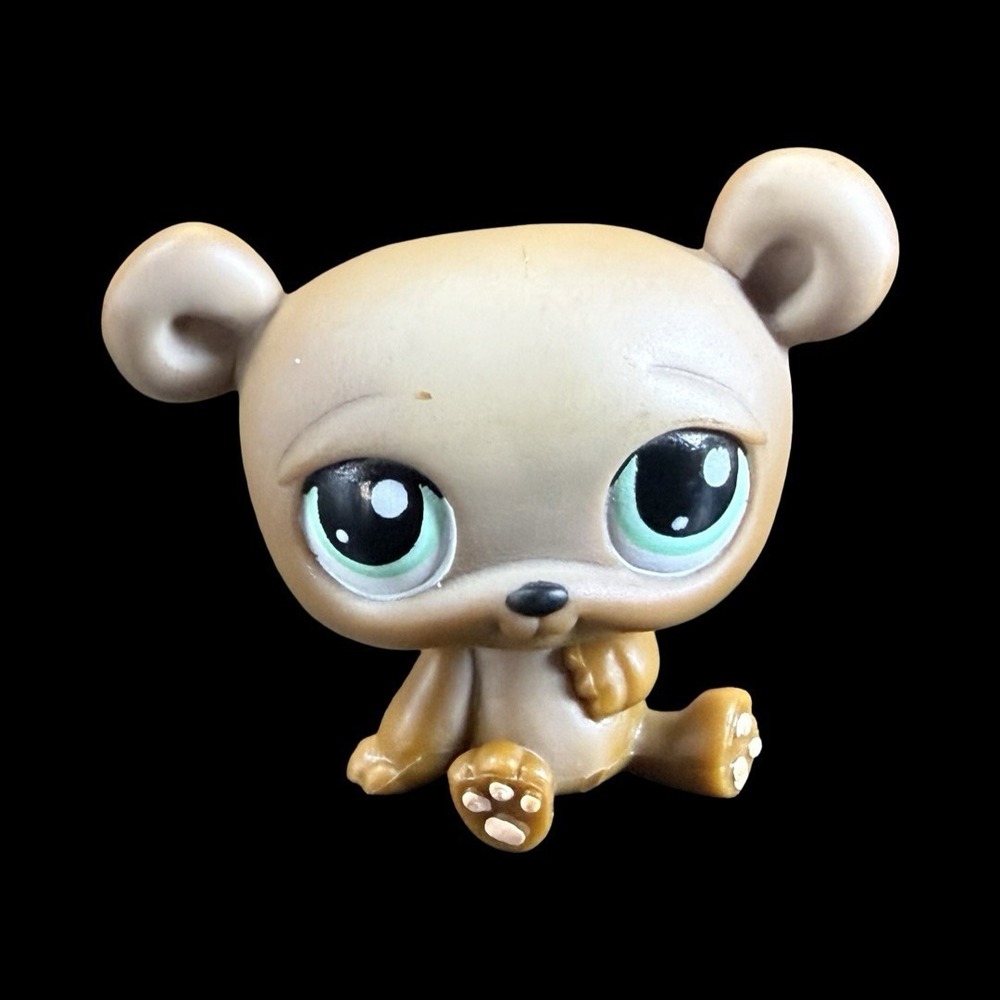 Hasbro Littlest‎ Pet Shop LPS #1001 Bear Teal Eyes